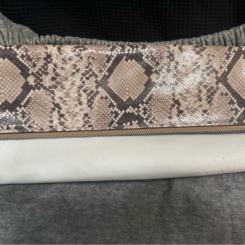 Coach Snakeskin and White Clutch